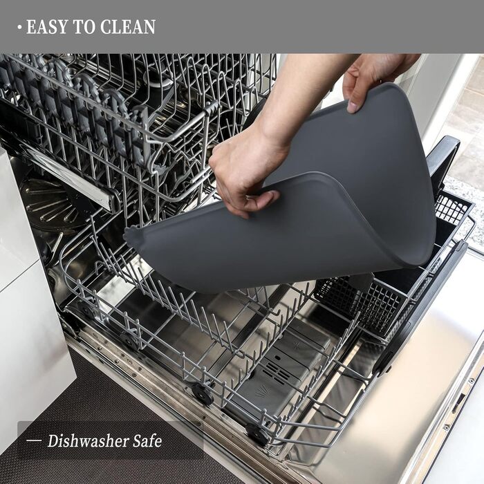 Силіконові килимки для тварин - водонепроникні килимки для собак та котів з піднятими бортиками. Розмір 53 x 37 см (1 шт.)