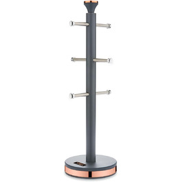 Tower T826132PNK Cavaletto Beaker Stand with Stainless Steel Stopper, Soft Base, Marshmallow Pink and Roségold (Grey and Roségold)