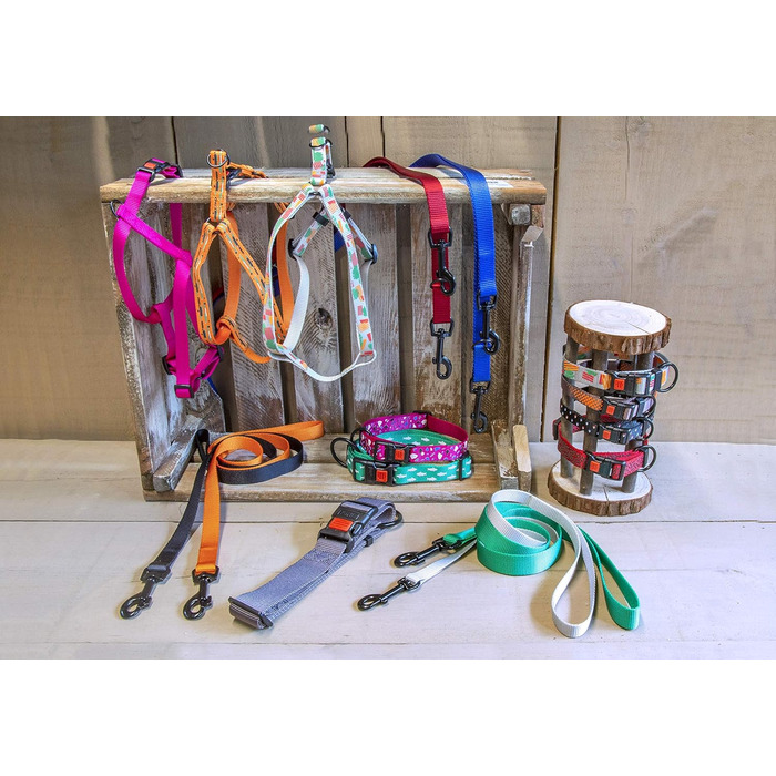 Нашийник Karlie Art Sportiv Plus, розмір L (90-120 см), ширина 25 мм, світло-сірий