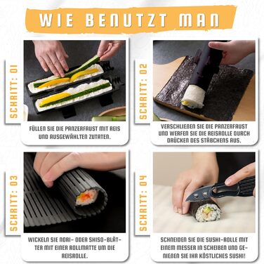 Набір для приготування суші: роловщик, форми, аксесуари - DIY стартовий набір для початківців