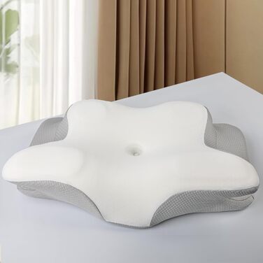 PHYSEN Memory Foam Pillow for Neck Pain, Head Pillow, Ergonomic Orthopedic Sleeping Pillow, Comfortable Side Sleeper Pillow for Side, Back & Stomach Sleepers, 62x41x13cm