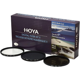 Набір фільтрів Hoya Digital Filter Kit (67mm): полярний, ND (NDx8), UV фільтр HMC-C