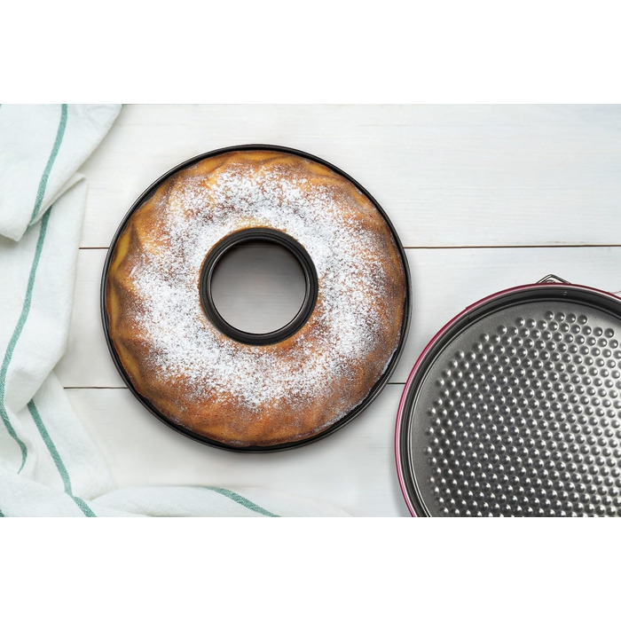 Форма для випічки Wenco Springform 26 см, знімний бортик, червона, антипригарне покриття