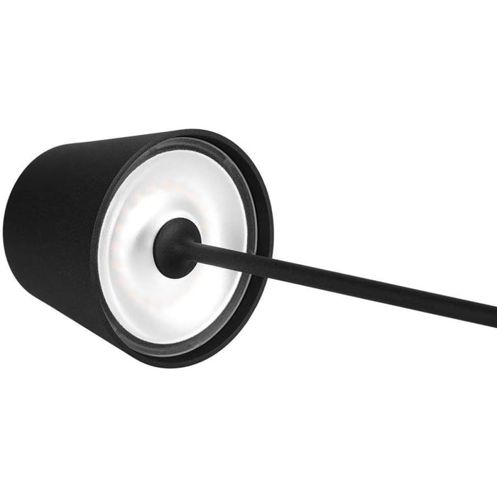 LED-лампа настільна V-TAC VT-7522 чорна з бездротовим живленням, сенсорне керування, акумулятор 4400 mAh, IP54, 3000K, 2W (для дому та вулиці)