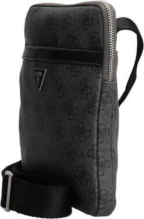 Чоловіча сумка Guess Vezzola Smart Crossbody Flat чорна з мультилоготипом, артикул UBS25GU01 HMEVZLP2223
