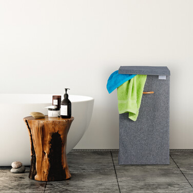 Relaxdays Laundry Basket with Lid