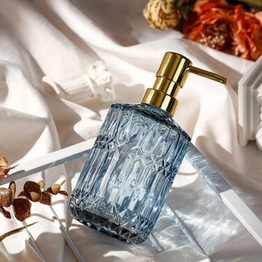 Скляний дозатор для рідкого мила YunNasi: зелений та синій, для кухні, ванної, пральні