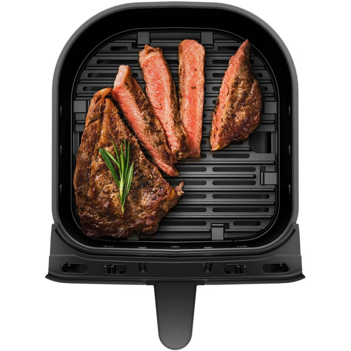 WMF Multi Taste Hot Air Fryer, Airfryer, 1550 W, 4.6l for 2-4 people, healthy frying, drying, grilling, hot air fryer with 8 programs, 4.6 Liter Air Fryer, black