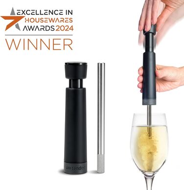 Stainless Steel Wine Aerator - Perfect Wine Flavoring - Aeration – Longer Lasting Fresh Wine. BPA - BPS Free, Dishwasher Safe, Ideal for Wine Lovers with Gift Box