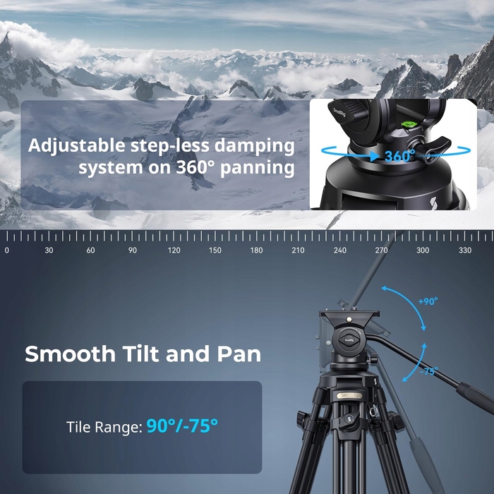 Штатив SmallRig AD-50Lite 4684, 158 см, чорний