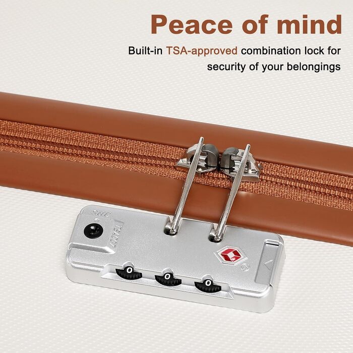 Набір валіз KONO з ABS пластику, 2 шт. (67x44x27 см), з TSA замком, блакитні