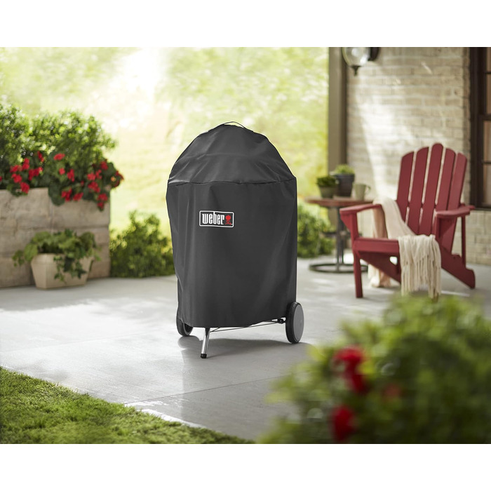 Чохол для гриля Weber Premium Ø57 см, водонепроникний, захист від УФ і дощу, дихаючий, з липучками, чорний