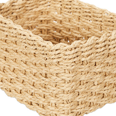 Relaxdays Woven Storage Baskets - 3 Piece Set
