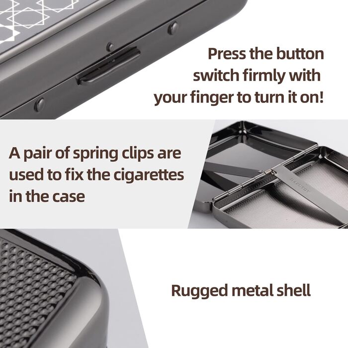 Металеве сигаретне пенал у формі серця Rosegold для 20 сигарет, відкритий двосторонній, для жінок, подарунок на день народження/Новий рік