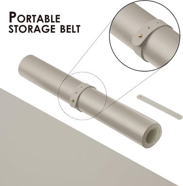 Підкладка для столу Leder-Schreibtischunterlage з PU-шкіри, килимок для миші, 80x40 см, світло-сірий - для офісу та дому