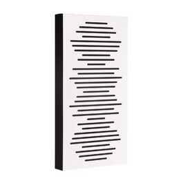 Акустичні панелі Bluetone WaveFuser PRO для звукоізоляції та шумопоглинання, декоративний диффузор для стін у студію, офіс та дім (Білий, 100x50x5 см)