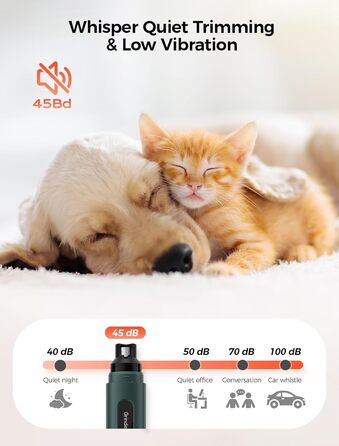 Шліфувальник для собак NEUTYPECHIC з LED-підсвічуванням та LCD-дисплеєм, 5 режимів, для великих, середніх та малих порід