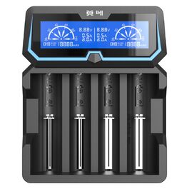 Зарядний пристрій XTAR X4 для Li-ion акумуляторів 18650, 21700, AA/AAA з LCD дисплеєм та функцією Power Bank