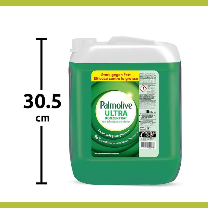 Засіб для миття посуду Palmolive Original, потужний розчинник жиру, 10 л