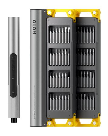 HOTO SNAPBLOQ™ S-A01 Міні набір електричних викруток, прецизійний набір з магнітом, 3 режими моменту, для ремонту телефонів, ноутбуків, окулярів та годинників