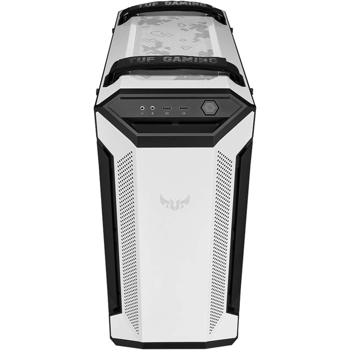 Корпус ПК ASUS TUF Gaming GT501 White Edition Mid-Tower для материнських плат EATX з 2x USB 3.1, сталевий каркас, 4 вентилятори, скло