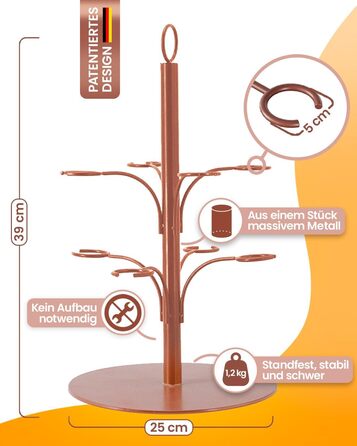 Стійка для коктейлів SpritzUpYourLife - Aperol для 8 келихів, рожеве золото