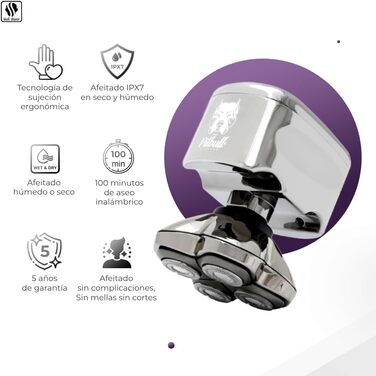 Pitbull Diamond PRO - electric shaver with Baby Beast trimmer - waterproof, powerful, and stylish
