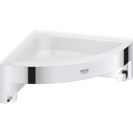 GROHE Start Cube - Corner Soap Dish (for corner mounting, durable), chrome, 41106000