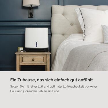Зволожувач повітря Meaco Armin 680 мл - Вертикальний, для кімнат до 89 м², великий бак 4.7 л, для жорсткої та м'якої води, без білого нальоту