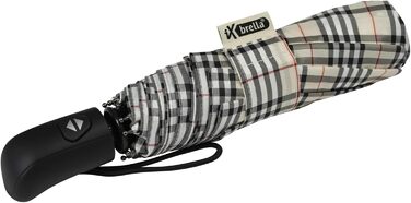iX-brella парасолька преміум-класу з автоматичним відкриванням, змінний колір при намоканні, принт 'Raindrops' (квітковий бежевий)