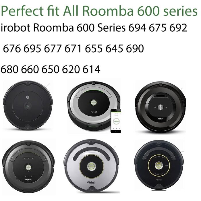 Набір з 19 частин для пилососа iRobot Roomba: щітка, ролики, фільтри (675, 670, 690, 671, 677, 650)