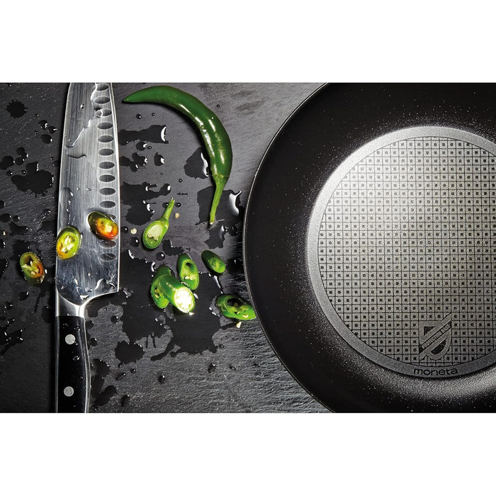 Moneta Nova Grill Pan 28 cm, Aluminum, Black