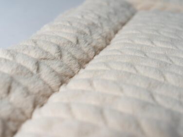 TrendPet Лежанка для собак та котів, двостороння, з підкладкою, 75x55 см, бежева