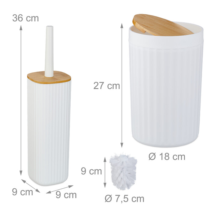 Relaxdays 6-Piece Bathroom Set