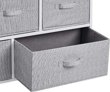 Amazon Basics - Closet Storage Organizer with 5 Extra-Wide Fabric Drawers, White