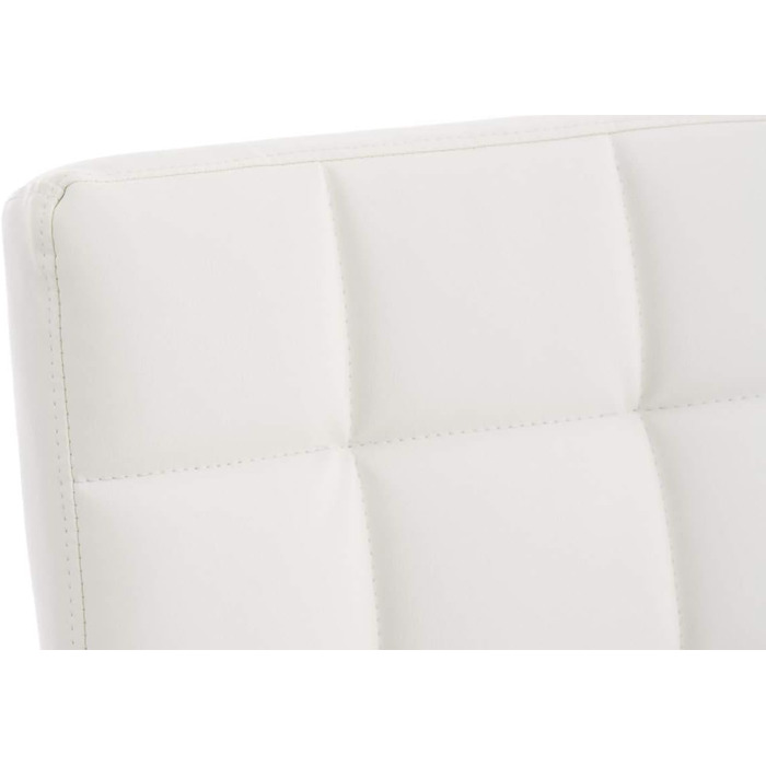 Офісне крісло CLP Deli V2 з штучної шкіри та якісним м'яким сидінням | Регульована висота сидіння, колір: білий