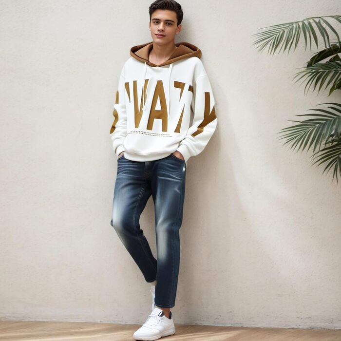 Чоловіча толстовка з капюшоном, світшот, базова модель, класичний пуловер, чоловіча вітровка, унісекс, повсякденний стиль, весна, осінь, зима, 5XL, білий