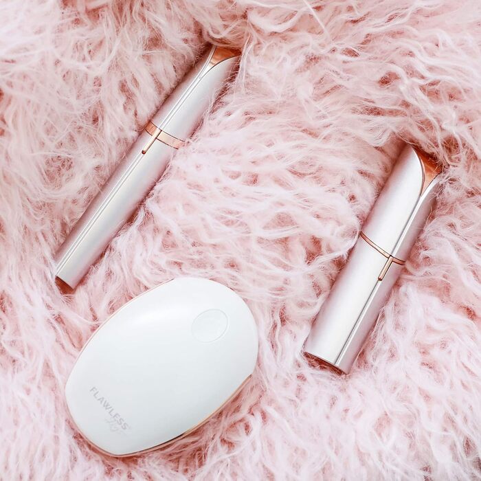 Електричний жіночий триммер для обличчя Finishing Touch Flawless Face - безболісне видалення волосся для чутливої шкіри, білий