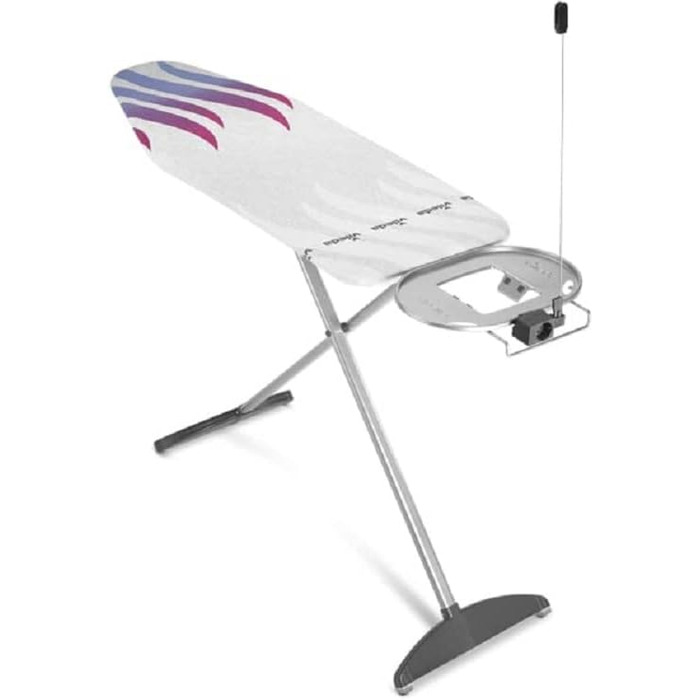 Гладильна дошка Vileda XXL з розеткою 130x44 см для парогенератора | Регульована висота 74–97 см, термостійке покриття Titan | Складана, стабільна, сертифікована TÜV (TOTAL REFLECT plus Ecoverpackung)