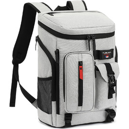 Терморюкзак TUGUAN 30L для пікніка, кемпінгу та пляжу (сірий)