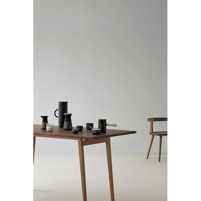 Stelton, Ceramic, x-637 Theo Sugar Bowl, Black, 10 x 9 x 10 cm