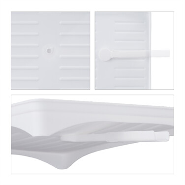 Relaxdays Dish Drainer with Automatic Drainage