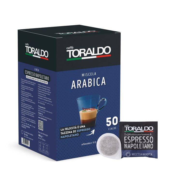 Кава Caffè Toraldo Miscela Arabica в падах ESE 44, 7г x 150 шт, 100% арабіка