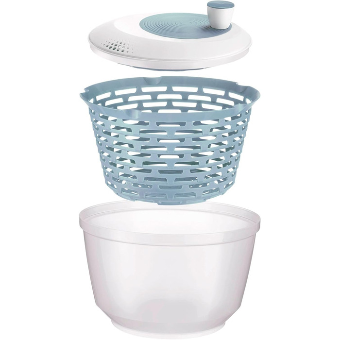 Салатниця Westmark об'ємом 4.4 л, пластик BPA-free, прозора/біла/зелена, 2430224A