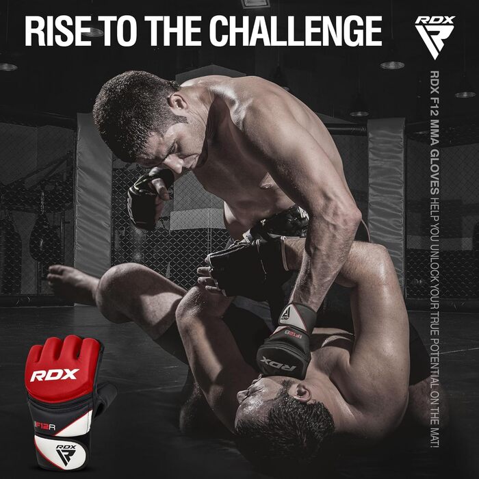 Боксерські рукавички RDX Profi MMA: шкіра Maya Hide, захист для спарингу, кікбоксингу, муай-тай, чоловічі/жіночі