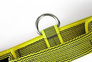 Нашийник Julius K9 200HA-K-2015 серії Color & Gray, чорно-сірий, регульований, з надійним затвором та логотипом, ширина 50 мм, розмір 49-70 см (з ручкою 40 мм, 38-53 см, неоново-сірий)