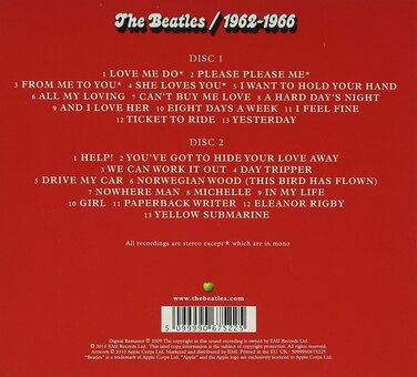 The Beatles 1962-1966 (Червоний Альбом) - Вінілова платівка, обмежене видання, червоний вініл