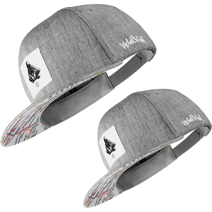 Кепка Nebelkind Snapback Berlin сіра, унісекс, регульована, висока якість, streetwear стиль