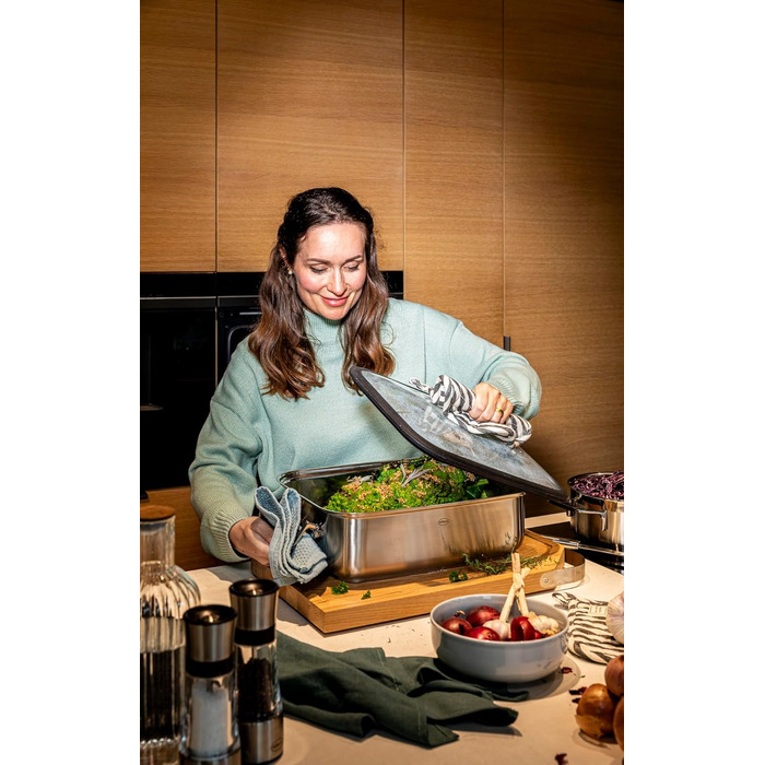 RÖSLE Silence Pro Nonstick Fry Pan - Stainless Steel 18/10 - Heat Resistant up to 260°C - 28cm