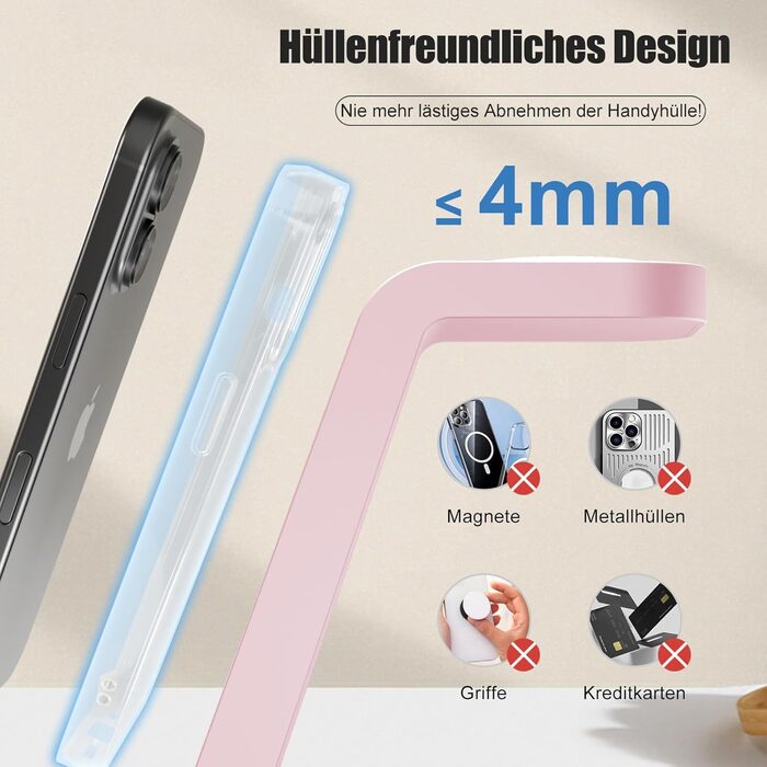 Бездротова зарядка 3-в-1 15W для iPhone 17 Pro Max/Plus, Apple Watch Ultra/SE, AirPods Pro - Рожева